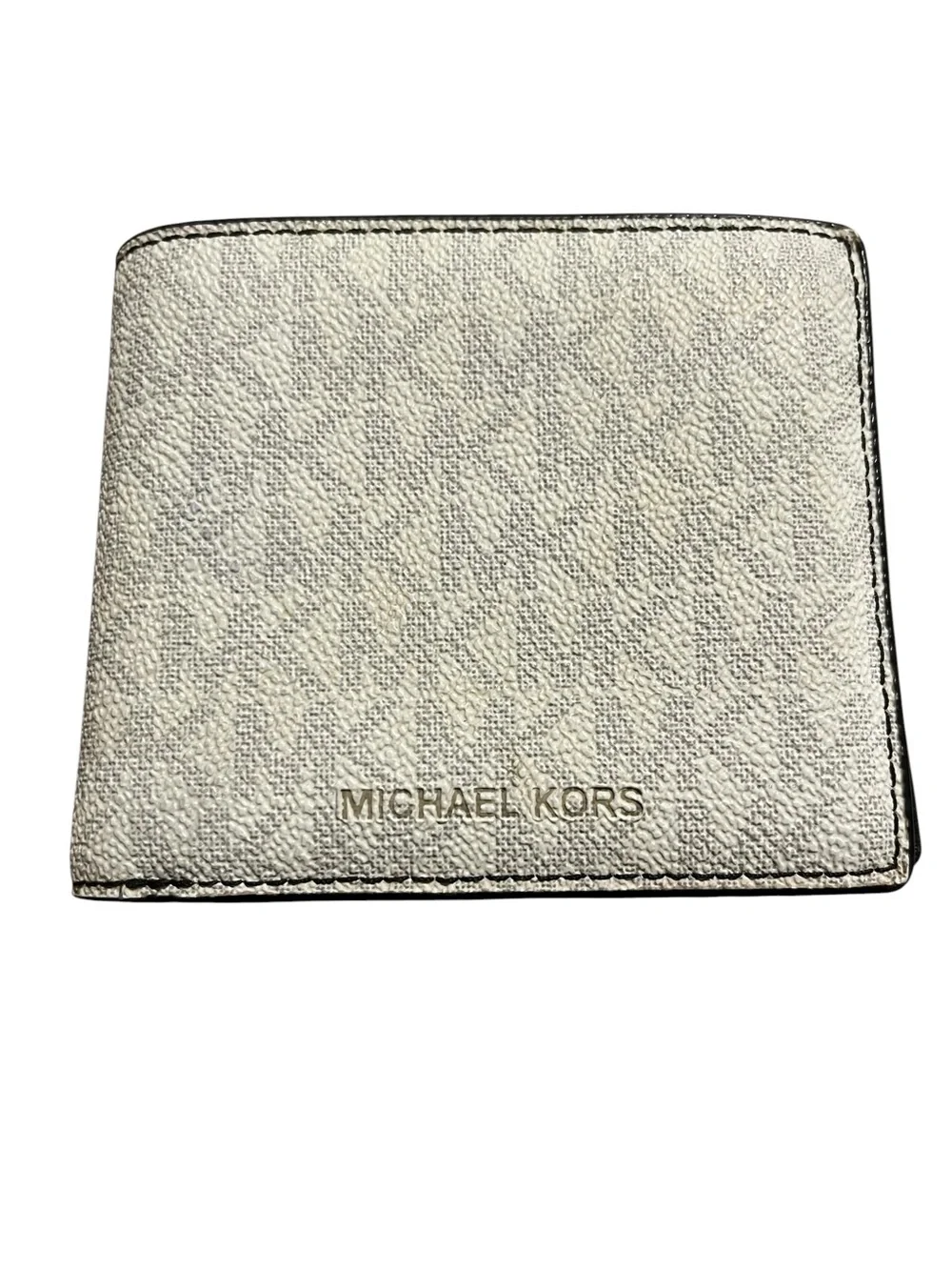 Michael Kors Men's Cream Logo Bifold Wallet